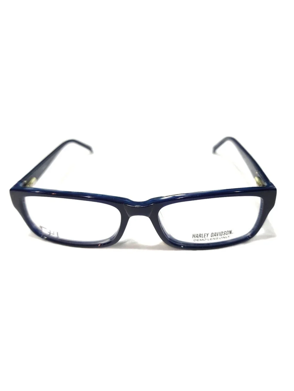 Harley Davidson HDT 103 Small Blue Rectangle Eyeglasses 51-16 135